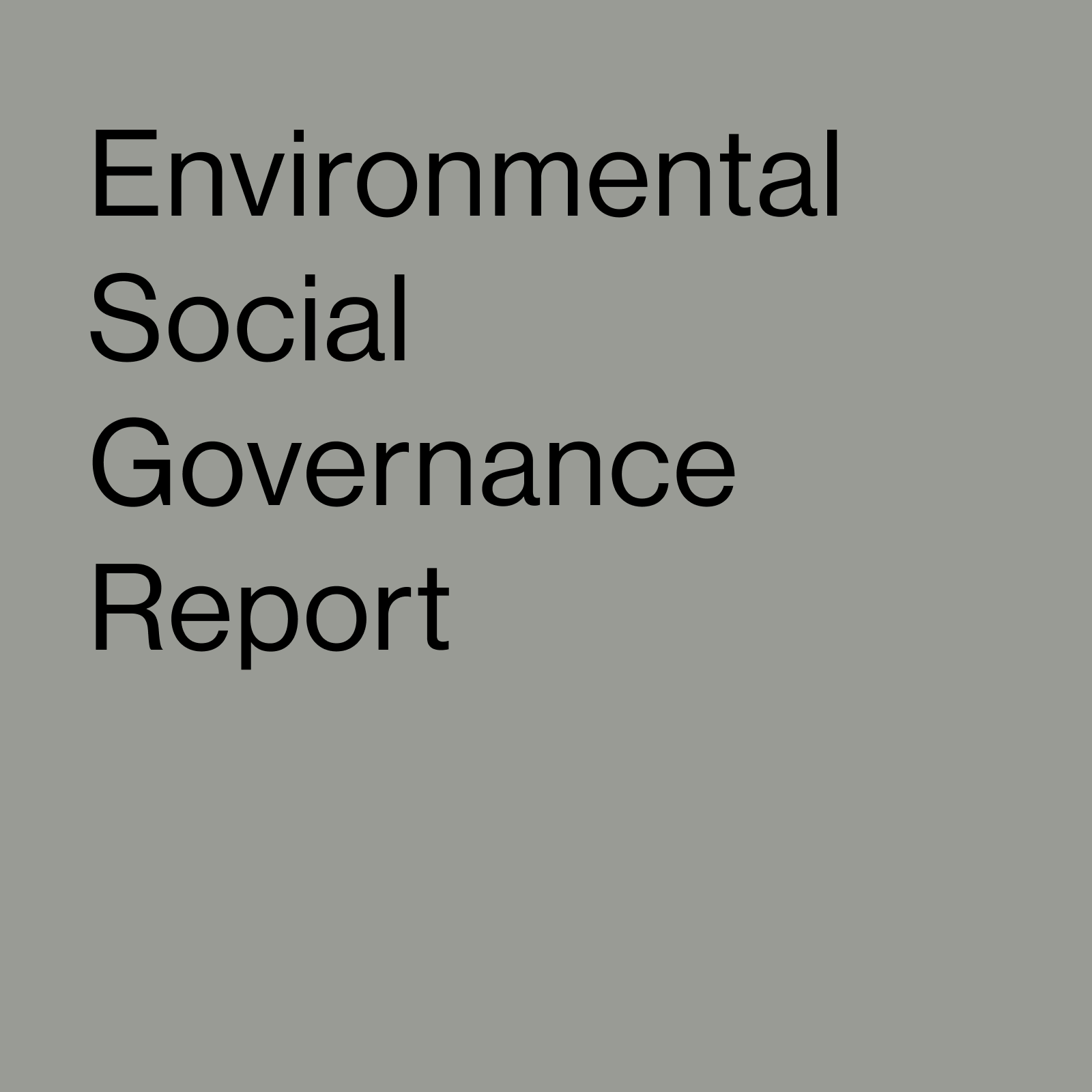 People & Culture ESG (Environment Social Governance) Report. Text Only.